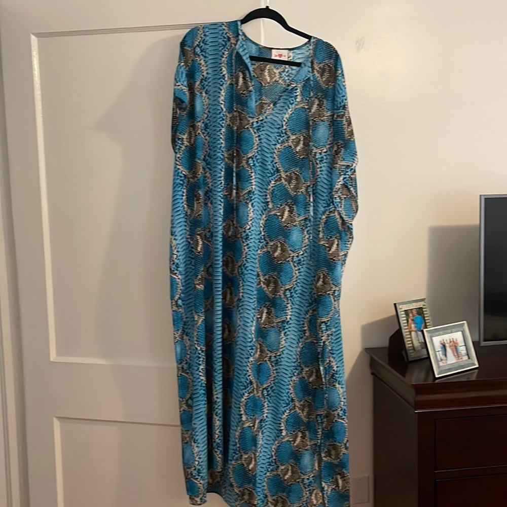 Buddy love snakeskin print maxi dress